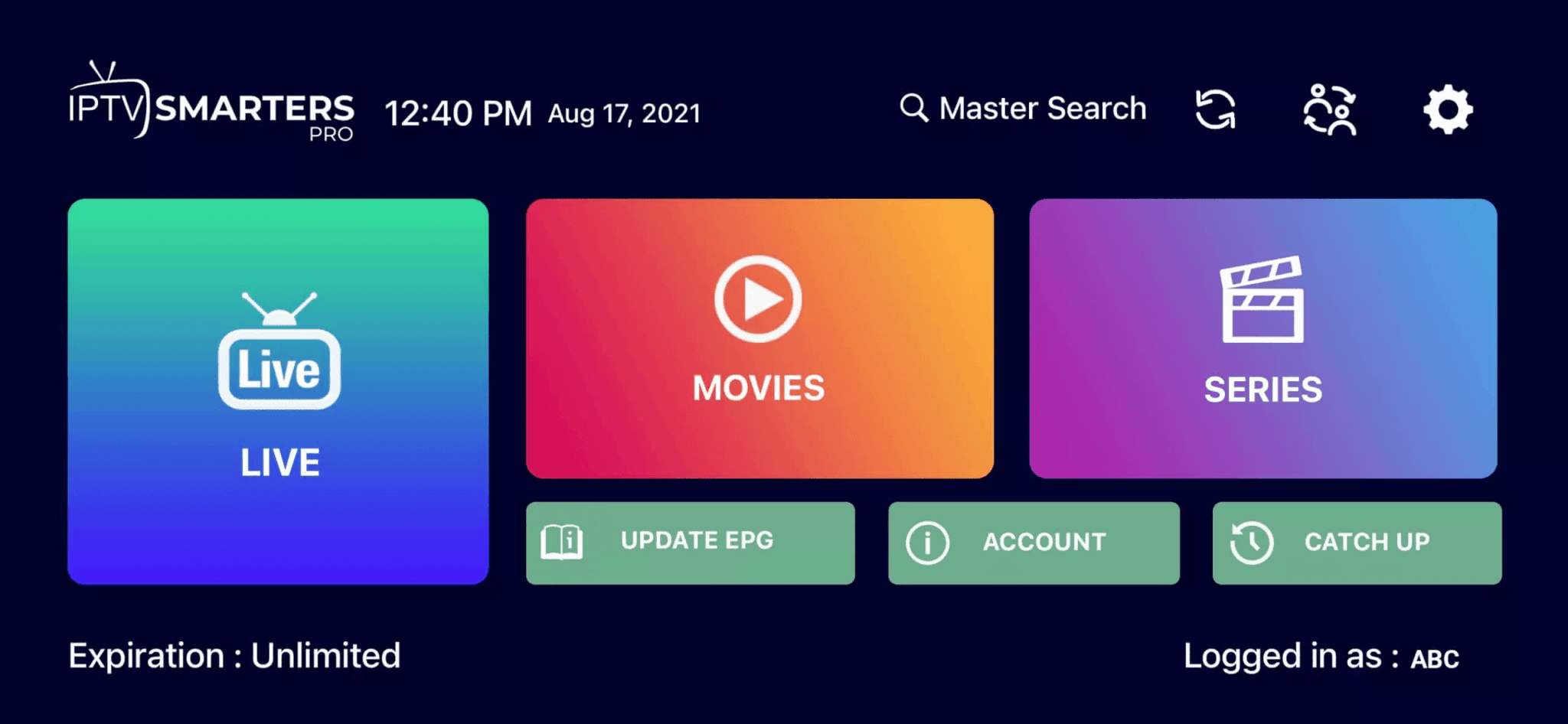 IPTV Smarters Pro: LIVE, MOVIES, SERIES